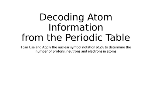 Chemistry Periodic Table fundamental