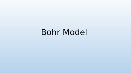Bohr  ModelDiagrams (Atom Structure)
