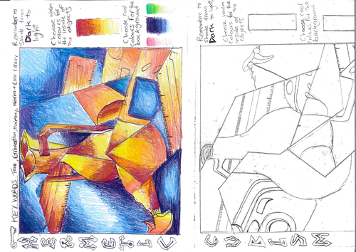 Cubism - Using Warm and Cool Colours