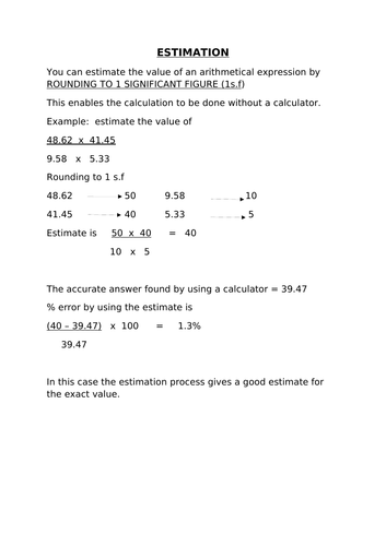Estimation (9-1)