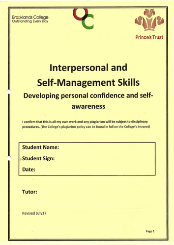 Interpersonal and Self-Management Skills - Achieve Programme