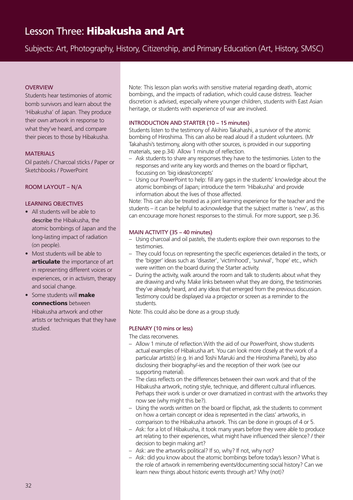 Atomic Bomb Survivors and Art