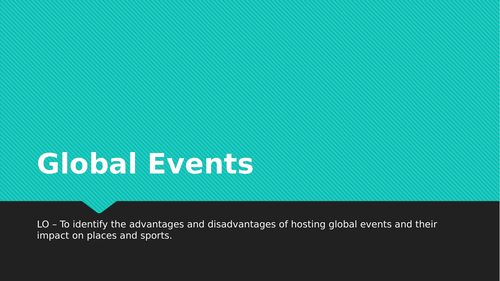 Global events Cambridge IGCSE PE