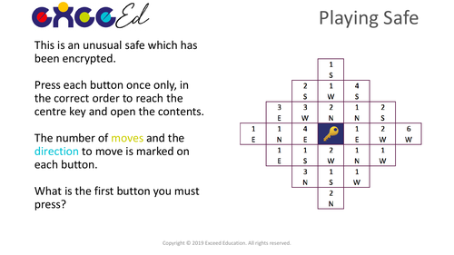 Playing Safe 'Start the Day' Puzzle (Free)