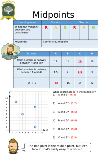 the-midpoint-formula-worksheet