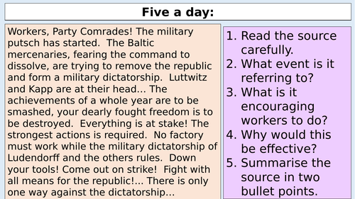 A level: opposition and dissent in Nazi Germany