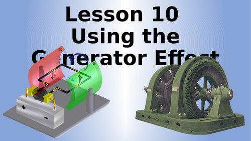 AQA Physics Using The Generator Effect Lesson
