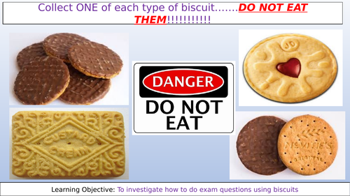 AQA Exam Question Biscuits