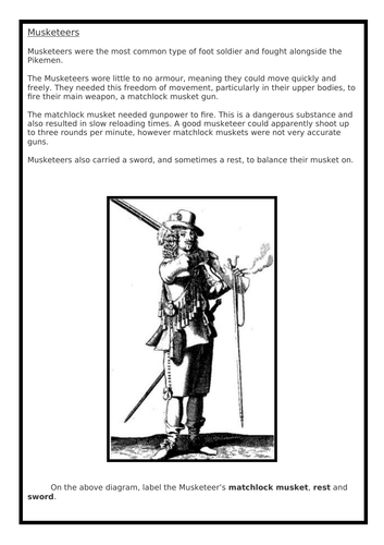 English Civil War Lesson Four: Soldiers