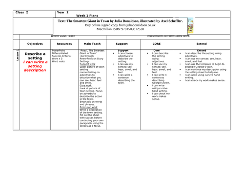 The Smartest Giant In Town - Week 1 planning document