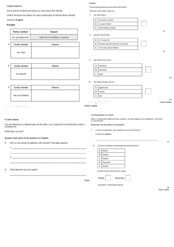 Preparing students for the listening assessment
