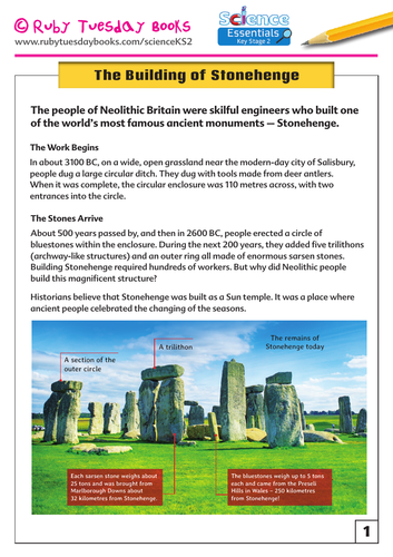 The Building of Stonehenge Information Sheet