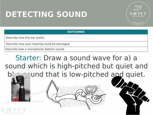KS3 ~ Year 7 ~ Detecting Sound