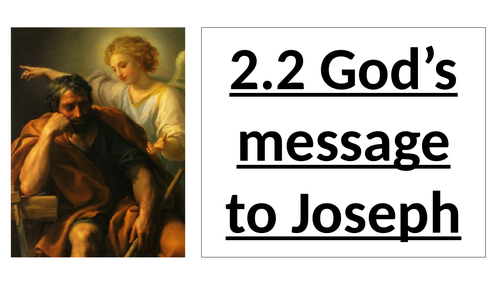 AQA B GCSE - 2.2 - God's Message to Joseph