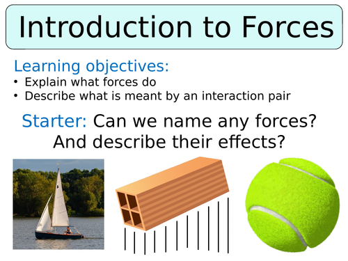 KS3 ~ Year 7 ~ Introduction to Forces
