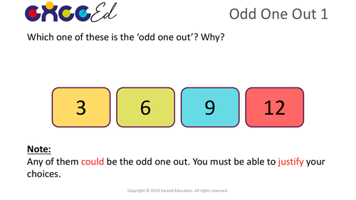 Odd One Out: 'Start the Day' reasoning activity (free)