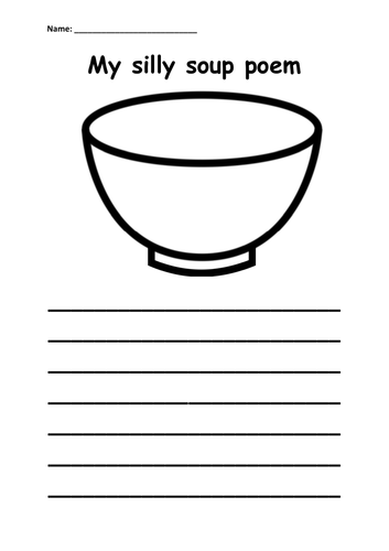 Silly Soup Reception/Year 1 worksheet