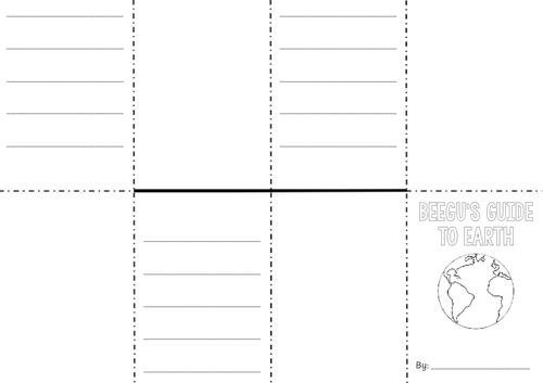 Year 1 Beegu Worksheets on Inference and Prediction