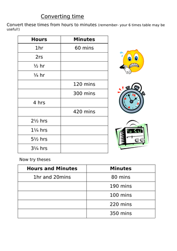 Maths - KS2 Convert measures of time