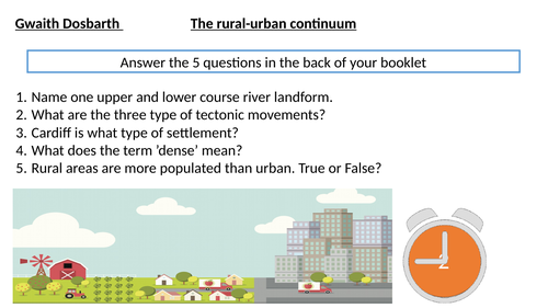 The rural-urban continuum