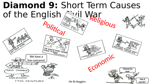 Diamond 9: Short Term Causes of the English Civil War