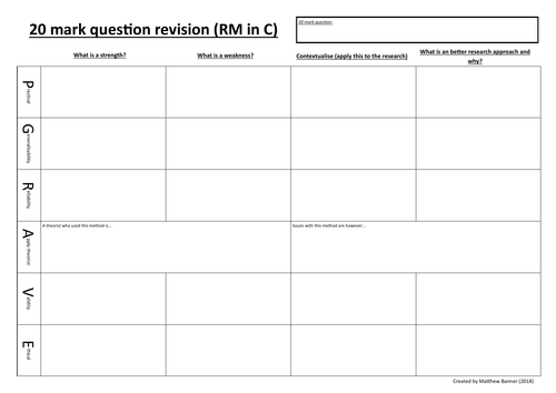 Methods in Context worksheet.