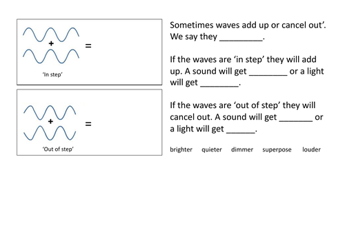 Superposition Cloze/Gap Fill - Low Ability | Teaching Resources