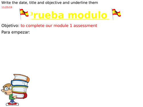 Mira 1 unit 5 reading exam mark scheme as a PP