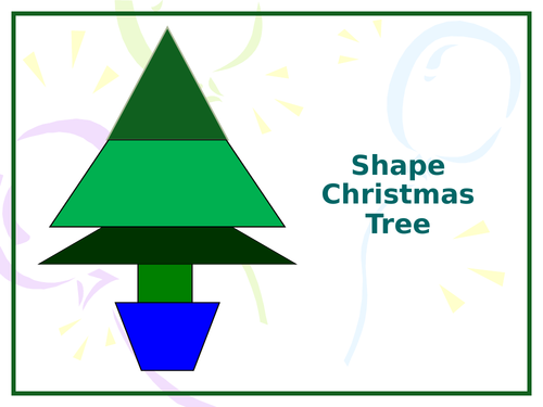 Shape Christmas Tree - Art Project