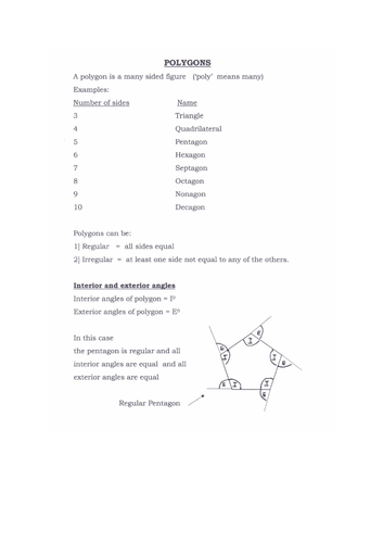 Polygons (9-1)