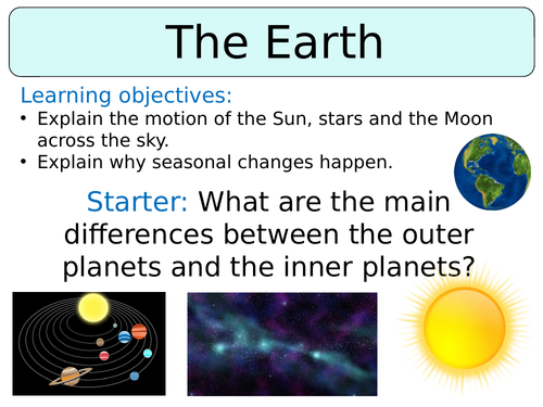 KS3 ~ Year 7 ~ The Earth