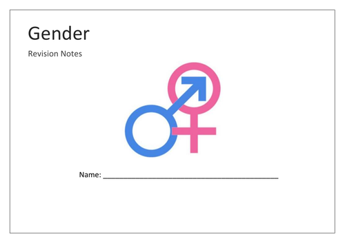 Gender mind map booklet