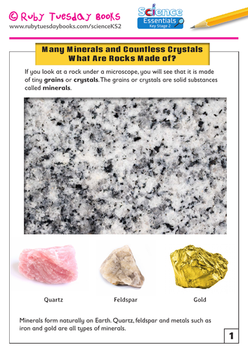 Many Minerals and Countless Crystals! What Are Rocks Made Of?