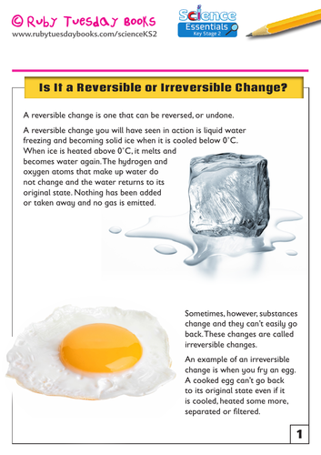 Is it a Reversible or an Irreversible Change?