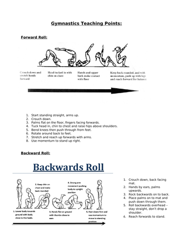 Gymnastics - Rotation Teaching Points