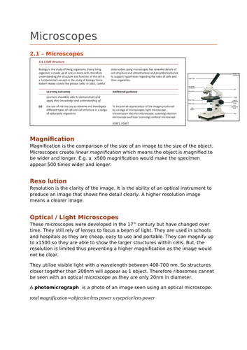 OCR A Level Biology Module 2 Notes