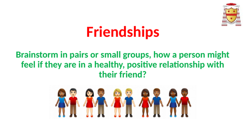 PSHCE: Friendships