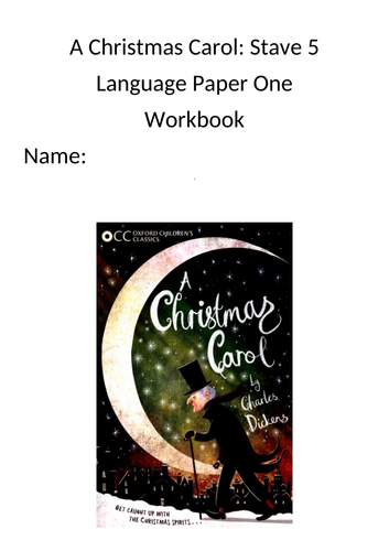 A Christmas Carol: Language Paper 1 Workbook Stave 5