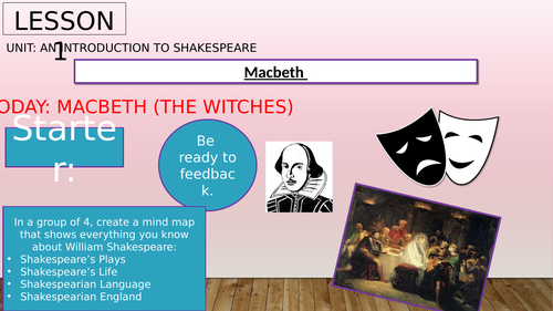 Year 7 /8 Macbeth Drama Power Point Slides