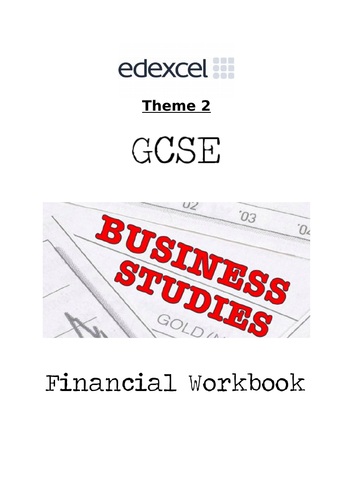 GCSE EDEXCEL Business Studies Finance 2