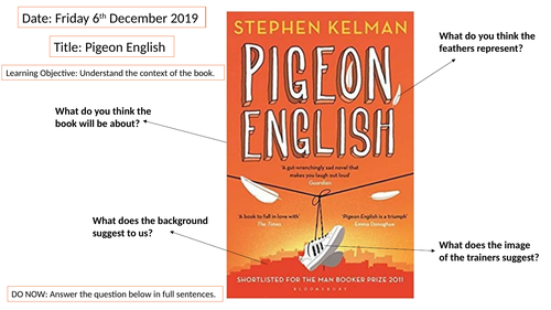 Pigeon English (Introduction Lesson)