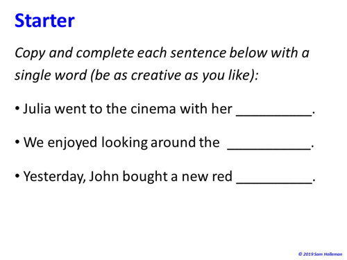 Nouns - complete lesson with worksheets (with extracts from A Christmas Carol and The Wizard of Oz)