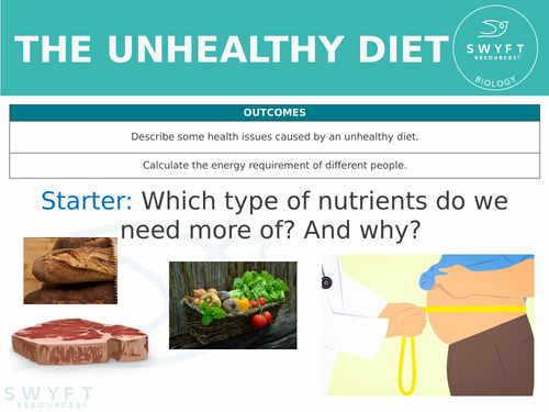 KS3 ~ Year 8 ~ Unhealthy Diet