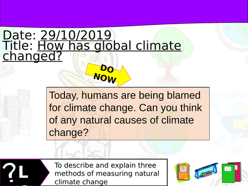 Weather and Climate Change Lesson 2 - Edexcel A Geography | Teaching ...