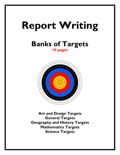 Banks of Targets for Writing Reports