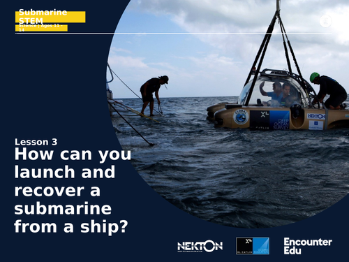 Submarine Science KS3: Moments and levers crane design