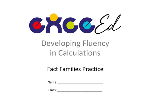 Fact Families - Addition Fluency (Free)
