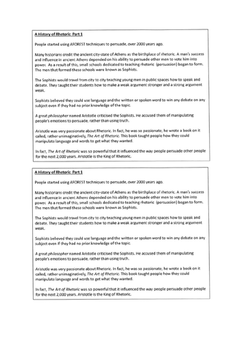 Rhetoric unit
