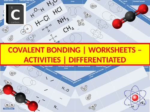 Covalent Bonding Activity Worksheets (Differentiated)