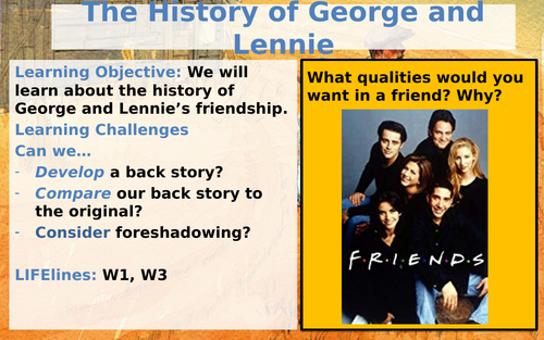George and Lennie's History - Of Mice and Men